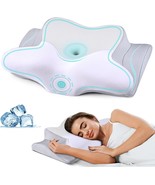 Cervical Pillow for Neck Pain Relief, Cooling Contour Memory Foam Pillows - £17.51 GBP