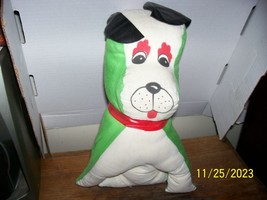 Vintage Carnival  stuffed cloth dog w/vinyl ears 12" - $29.99