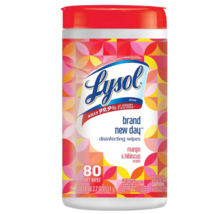 Lysol Disinfecting Wipes Mango &amp; Hibiscus 80.0ea - $20.99