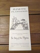 Plimouth Plantation The Story Of The Pilgrims Brochure Pamphlet Booklet - €12,85 EUR
