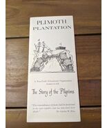 Plimouth Plantation The Story Of The Pilgrims Brochure Pamphlet Booklet - €12,75 EUR
