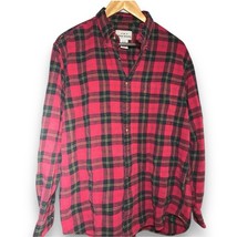 Eddie Bauer Flannel Button br Up Shirt Mens Large L - £15.72 GBP