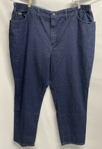 Lee Flex Comfort Fit Side Elastic Stretch Dark Wash Jeans Women&#39;s Plus 26W NWT - £20.51 GBP