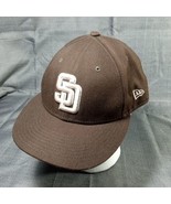 San Diego Padres New Era 59Fifty Baseball Cap Hat 7 7/8 Fitted Embroider... - £19.63 GBP