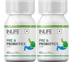Prebiotic &amp;Probiotic Supplement Lactobacillus Bacteria ,Immunity Booster 120 cap - £22.12 GBP