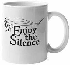 Enjoy The Silence Sarcastic Quote With G Clef Musical Note Coffee &amp; Tea ... - $19.79+