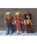 Vintage 1970&#39;s Garden Gals Dolls Kenner Set 3 Movable Arms Legs Original... - £44.27 GBP