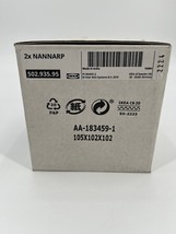 Ikea Nannarp Legs 2 Pack Aluminum Silver New 502.935.95 - £15.48 GBP