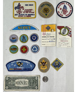 vintage boy scout patches assorted 15pcs. mixed lot #1 - $9.78