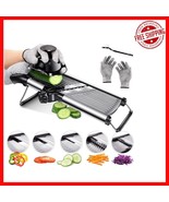 High-Quality Stainless Steel Mandoline Slicer with Extra Accessories for... - $86.76 CAD