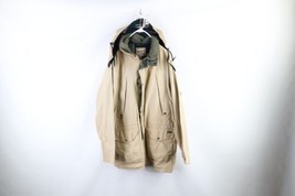 Vintage 90s Woolrich Mens Large Long Thrashed Wool Lined Hooded Parka Jacket - £35.57 GBP