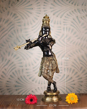 24&quot; Standing Lord Krishna Playing Flute | Bal Gopal | Handmade | Home Decor - £463.49 GBP