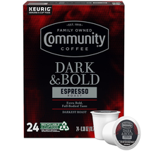 Dark &amp; Bold Espresso Roast 24 Count Coffee Pods, Compatible with Keurig 2.0 K-Cu - £14.92 GBP