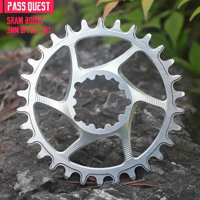 Silver For S Gx xx1 Eagle GXP m Offset P QUEST Crankset MTB Narrow Chainring 28T - $157.07