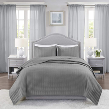 Comfort Spaces Kienna Quilt Set-Size: Quilt Full/Queen (90&quot;X90&quot;), Luxury Double  - £47.29 GBP