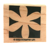 Stampin Up Daisy Flower Silhouette Rubber Stamp Spring Summer Garden Nature 2003 - £3.92 GBP