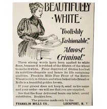 Franklin Mills White Baking Flour 1897 Advertisement Victorian Lockport ... - $19.99