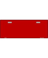 Solid Red Novelty Half License Plate - £14.34 GBP