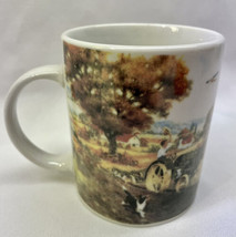 Vintage Gibson John Deere Early Farm Scene Coffee Mug Cup Nostalgic - $5.69