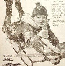 1923 Flexible Flyer Sled Christmas Advertisement S.L. Allen Ephemera 7 x... - $19.99