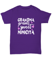 Grandma T Shirt Grandma Grams Sweet Mimicita Purple-U-Tee - £14.31 GBP