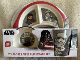 Star Wars Darth Vader Stormtroopers Childrens Kids Dishes 5PC Set NEW Ba... - $28.99