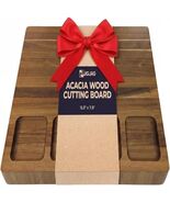 Extra Large Acacia Wood Cutting Board, 1.5” Thick with Juice 19.7"L x 15... - $88.11