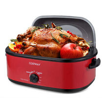 Costway 18QT Electric Roaster Oven with Self-Basting Lid Turkey Roaster ... - $141.17
