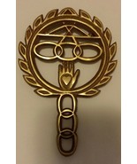Rare HEART IN HAND Magic ODD FELLOWS 1890 SYMBOLS TRIVET - €55,58 EUR