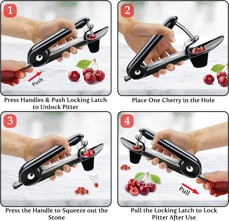 Namre’ Cherry Pitter Tool - Stainless Steel Cherry Pit Remover - Simple & Effort Item image 3