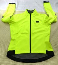 NWT Gore Bike Wear Windstopper Neon Yellow Cycling Jacket Large/12-15 - $33.25