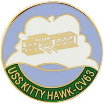 U.S. Navy USS Kitty Hawk Pin 1&quot; - £7.48 GBP