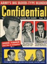 Confidential  9/1956-Eddie Fisher-Lana Turner-Anita Ekberg-swindles-scandals-VG - £27.89 GBP