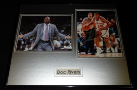 Doc Rivers Signed Framed 16x20 Photo Set Clippers NY Knicks - £87.04 GBP