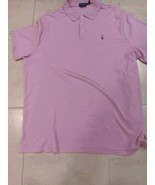 POLO RALPH LAUREN MENS LITE PINK HEATHER S/S POLO SHIRT CLASSIC FIT XXL ... - $41.22