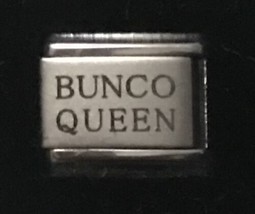 Bunco Queen Laser Italian Charm Link 9MM K2023 J1 - £9.56 GBP
