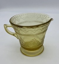 Vintage Federal Madrid Yellow Amber Depression Glass Creamer - £7.18 GBP