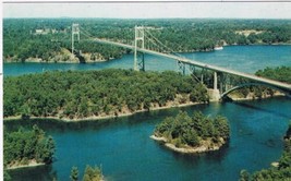 Postcard Ivy Lea Bridge St Lawrence River Linking Canada USA - $3.56