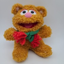 Vtg 1987 Baby Fozzie Bear Muppet Babies 9” Plush Christmas Fozzy Stuffed Animal - £8.73 GBP