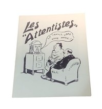 Vtg French Military Cartoon WWII Propaganda Les Attentistes - £15.73 GBP