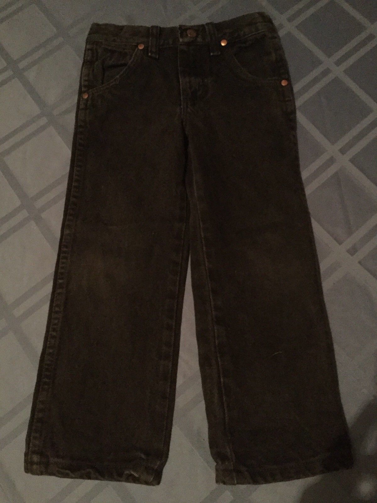Wrangler jeans vintage classic Boys Size 4 Reg. black denim jeans western rodeo - £10.99 GBP
