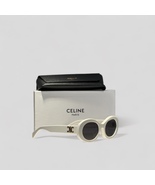 Celine Triomphe 01 / White and Gold Acetate Sunglasses / CL40194U - £220.20 GBP