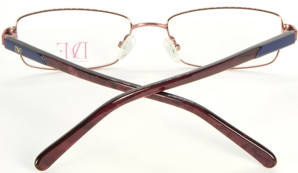 NEW Diane von Furstenberg DVF 8003 641 BURGUNDY EYEGLASSES METAL FRAME 51-16-135 Item image 10