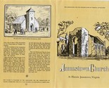 Jamestown Church Brochure At Historic Jamestown Virginia  - £14.24 GBP