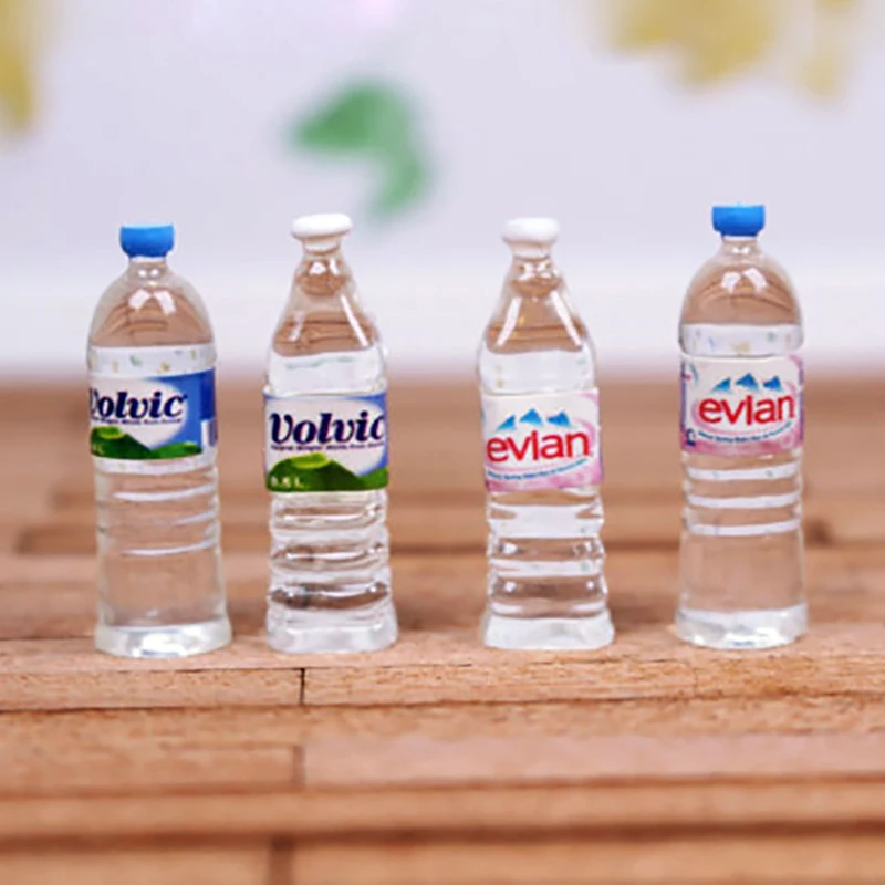 5pcs/lot 1:12 Scale Dollhouse Miniature Water Drinks Bottles Play Kitchen Food - £6.36 GBP+
