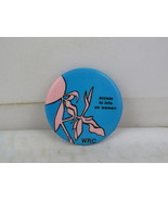Vintage Protest Pin - Access to Info Women&#39;s Rights Council - Celluloid Pin - €12,88 EUR