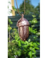Electroformed copper Acorn pendant - $29.95