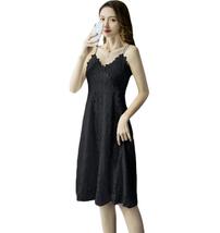 mid-length lace strap holiday slip dress - £20.93 GBP