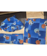 Set of 4 Dan River Sports Balls Theme Fitted Flat 2 Pillowcases Twin Foo... - $22.99