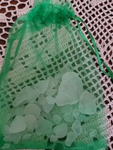 40+ Pieces ~ Genuine Lake Erie Beach Glass ~ Surf Tumbled ~ Frosted Color (122) - £17.67 GBP